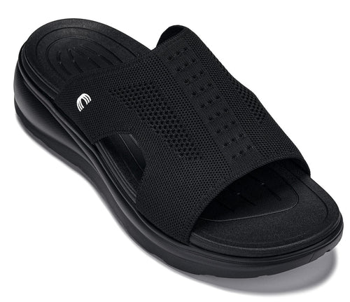CALTO - X1657 - 2 Inches Taller (Black/Knitted Black) - Pendo Store