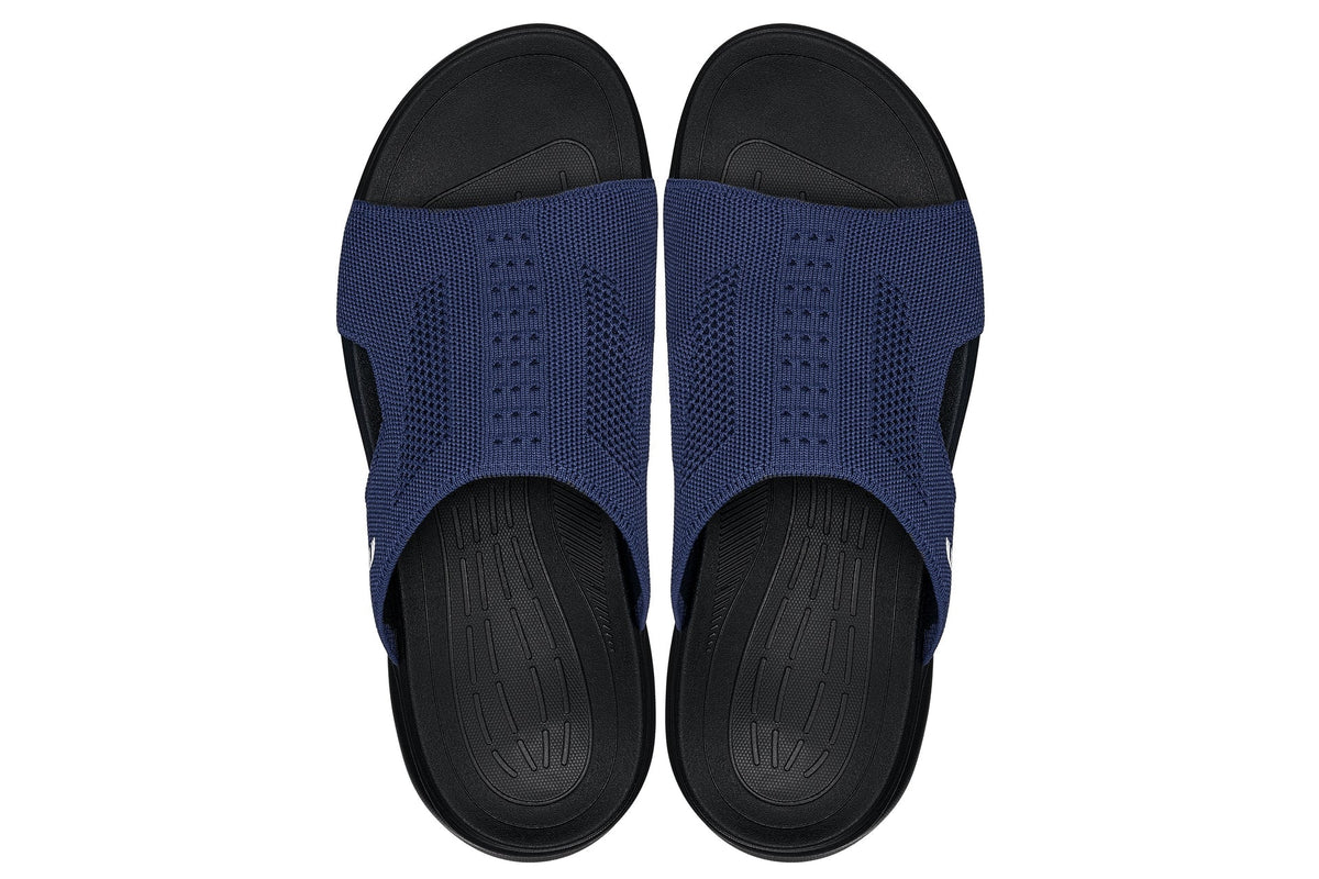 CALTO - X1659 - 2 Inches Taller (Black/Knitted Navy) - Pendo Store