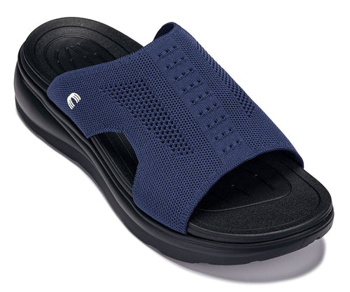 CALTO - X1659 - 2 Inches Taller (Black/Knitted Navy) - Pendo Store