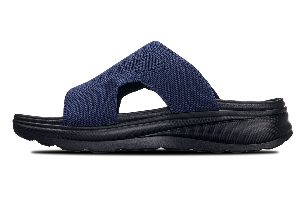 CALTO - X1659 - 2 Inches Taller (Black/Knitted Navy) - Pendo Store