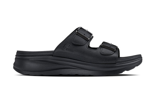 CALTO - X1660 - 2 Inches Taller (Black Buckle) - Dual Adjustable Buckle Sandal - Pendo Store