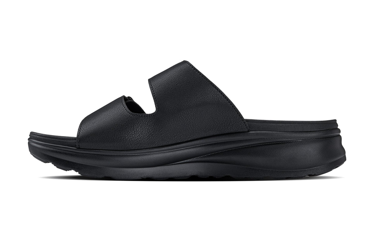 CALTO - X1660 - 2 Inches Taller (Black Buckle) - Dual Adjustable Buckle Sandal - Pendo Store