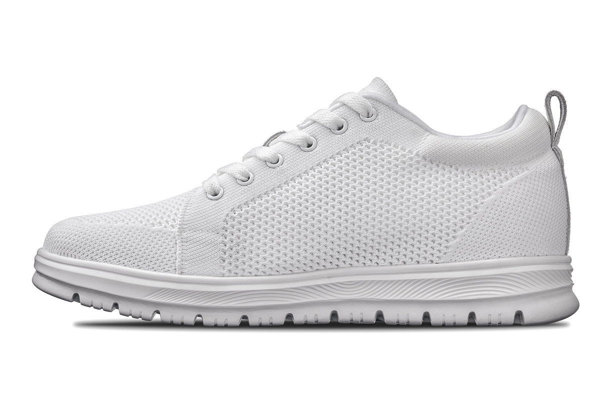 CALTO - X2321 - 2.4 Inches Taller (White/White Sole) - Lace Up Casual Sneaker - Lightweight - Pendo Store