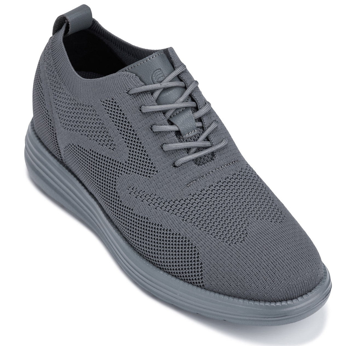 CALTO - X2641 - 2.8 Inches Taller (Iron/Dark Grey Sole) - Lace Up Casual Walker - Lightweight - Pendo Store