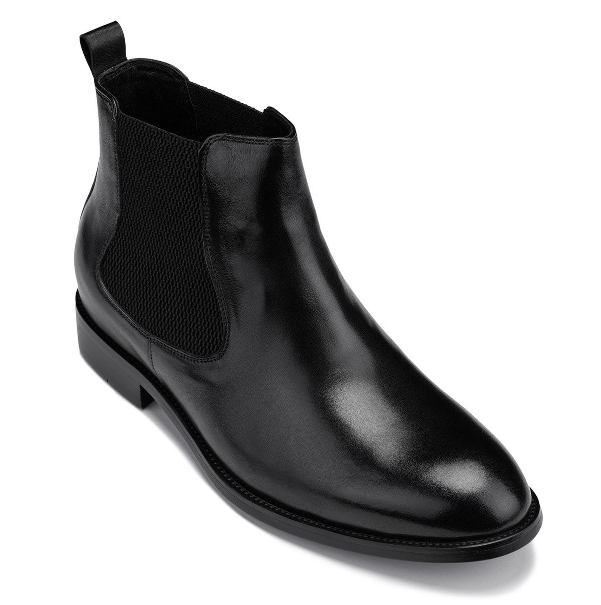 CALTO - Y72230 - 2.8 Inches Taller (Black) - Chelsea Boots - Pendo Store