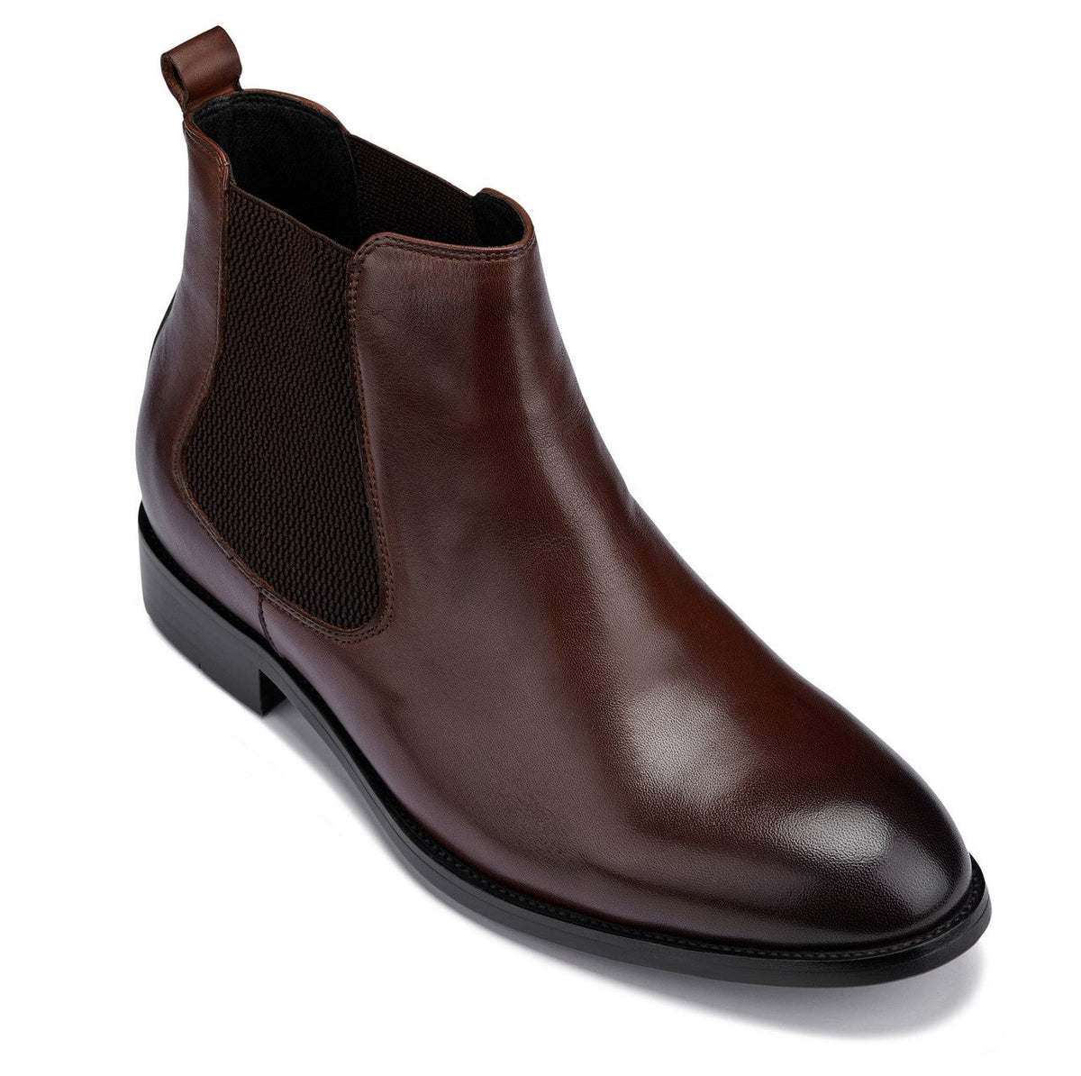 CALTO - Y72231 - 2.8 Inches Taller (Coffee Brown) - Chelsea Boots - Pendo Store