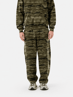 Camo Oversized Heavyweight Curved-Leg Sweatpants - Pendo Store