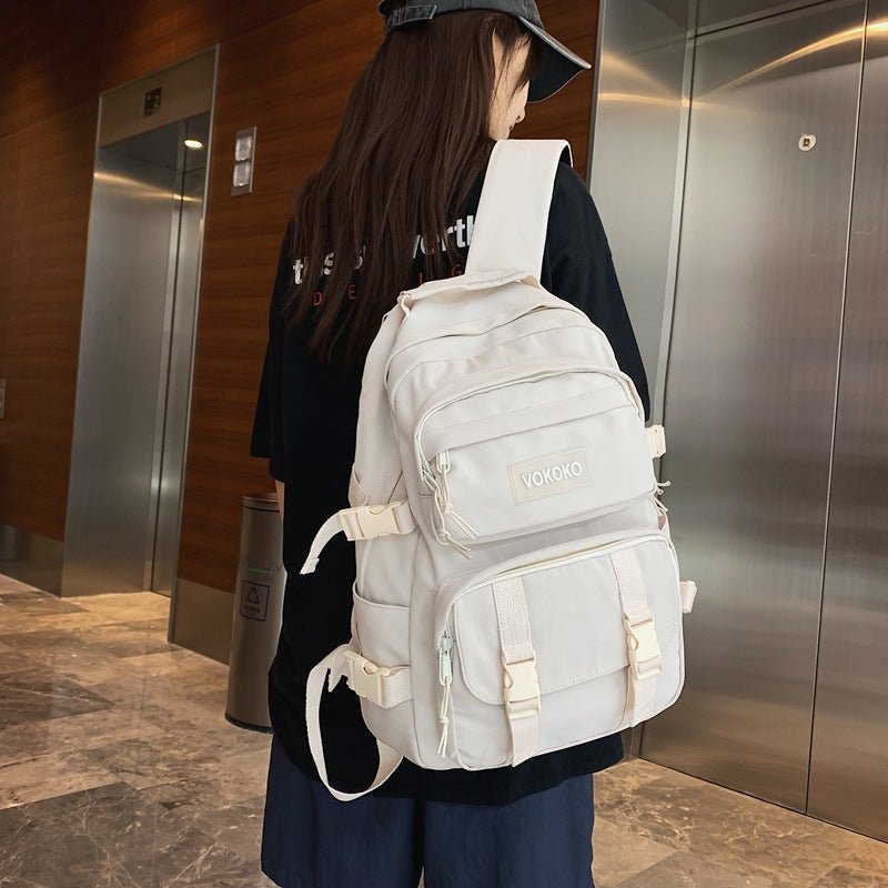 Campus Large Capacity Fashion Men's Backpack Ins New Trendy Small Canvas Mini Backpack For Women And Girls Anti-theft Shoulder Bag And School Bag For Teenager Girls - Pendo Store