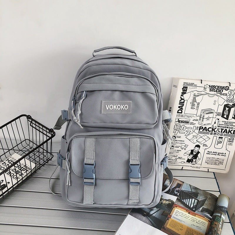 Campus Large Capacity Fashion Men's Backpack Ins New Trendy Small Canvas Mini Backpack For Women And Girls Anti-theft Shoulder Bag And School Bag For Teenager Girls - Pendo Store
