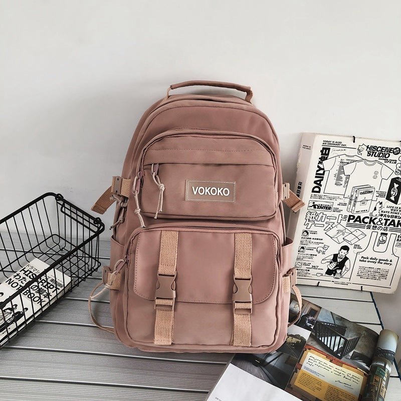 Campus Large Capacity Fashion Men's Backpack Ins New Trendy Small Canvas Mini Backpack For Women And Girls Anti-theft Shoulder Bag And School Bag For Teenager Girls - Pendo Store