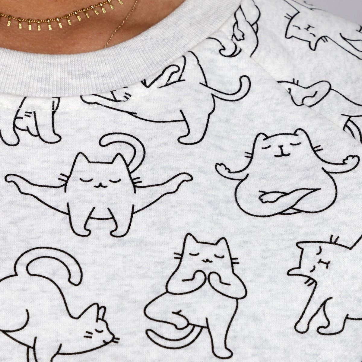 Cat Yoga Crew Sweatshirt - Pendo Store