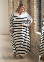 Celeste Striped Knit Maxi Dress - FINAL SALE - Pendo Store