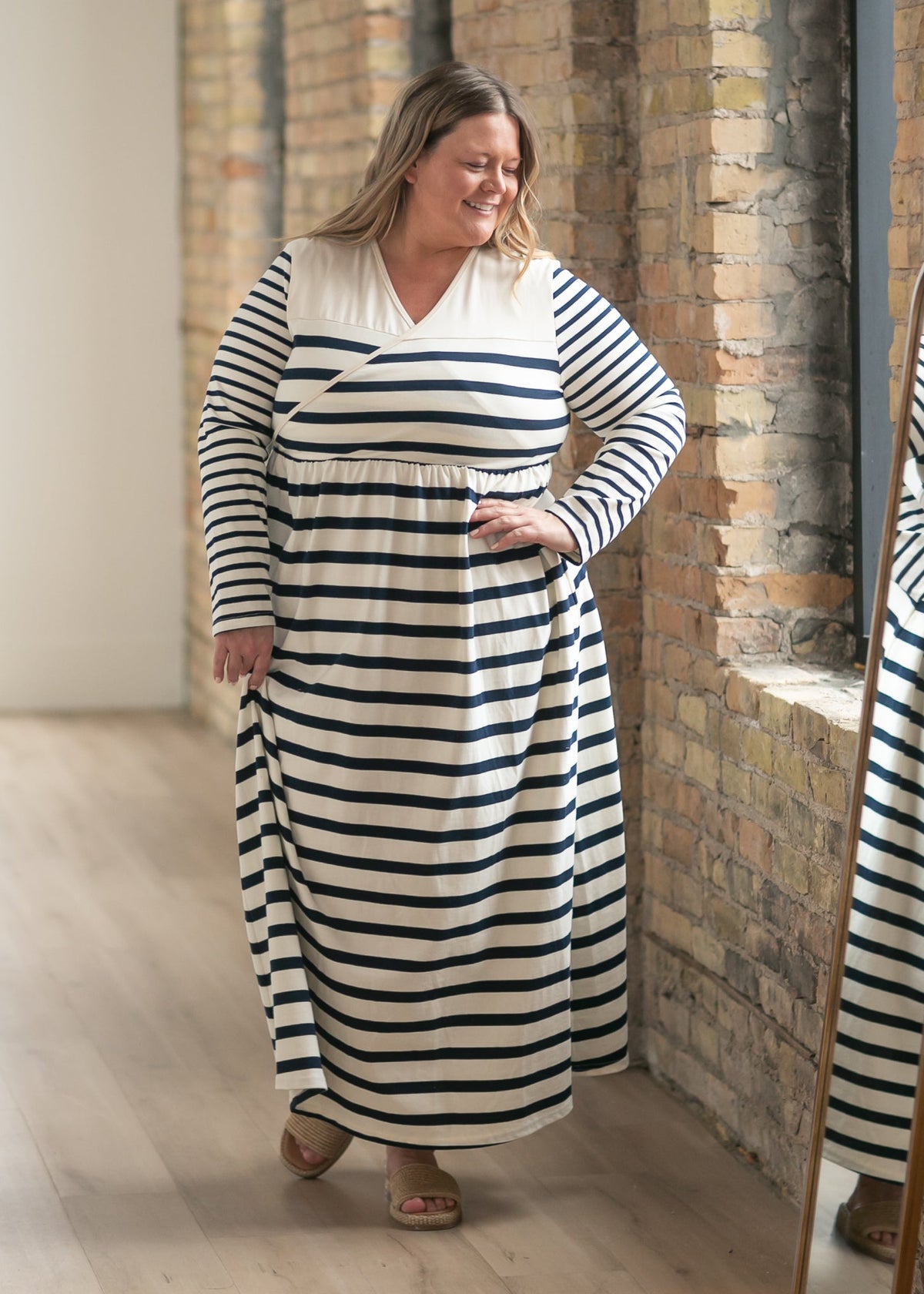 Celeste Striped Knit Maxi Dress - FINAL SALE - Pendo Store