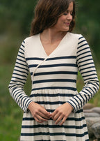 Celeste Striped Knit Maxi Dress - FINAL SALE - Pendo Store