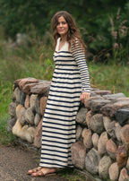 Celeste Striped Knit Maxi Dress - FINAL SALE - Pendo Store