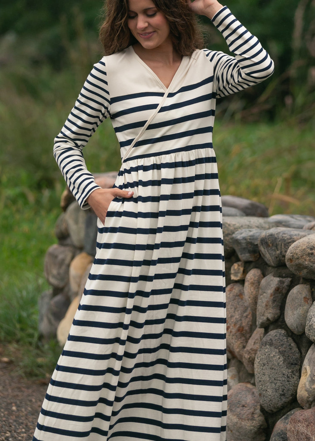 Celeste Striped Knit Maxi Dress - FINAL SALE - Pendo Store
