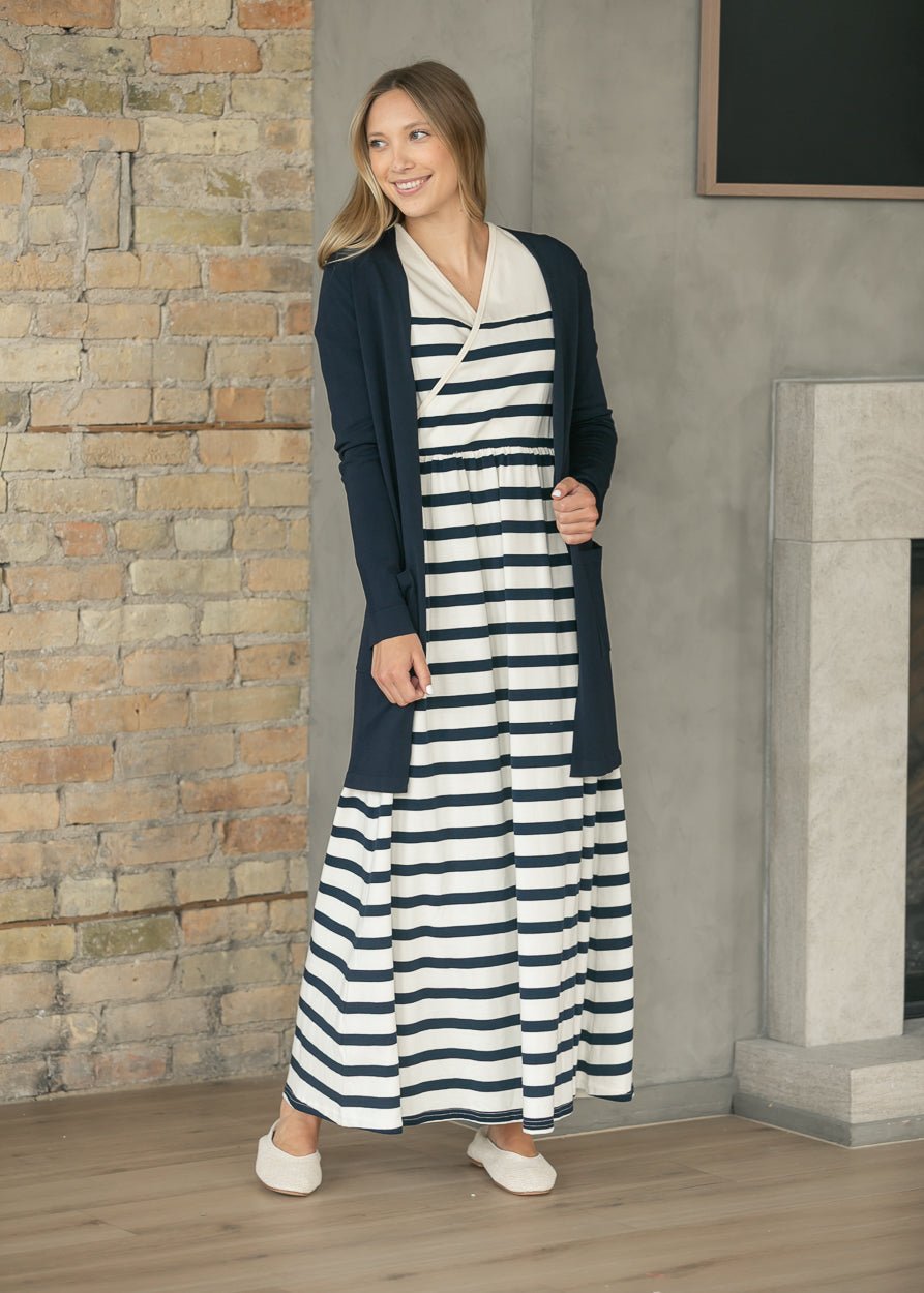 Celeste Striped Knit Maxi Dress - FINAL SALE - Pendo Store