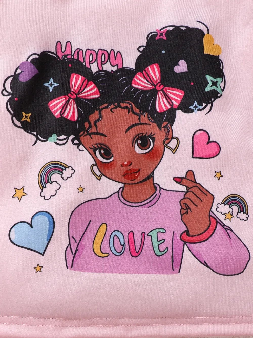 Children's Cartoon Graphic Top and Pants Set - Pendo Store