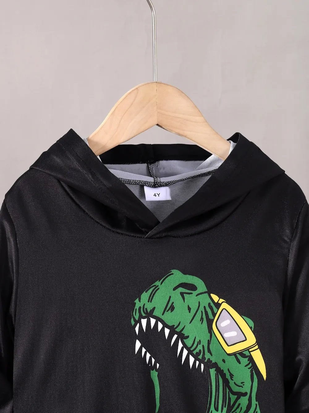 Children's Dinosaur Graphic Hoodie and Pants Set - Pendo Store