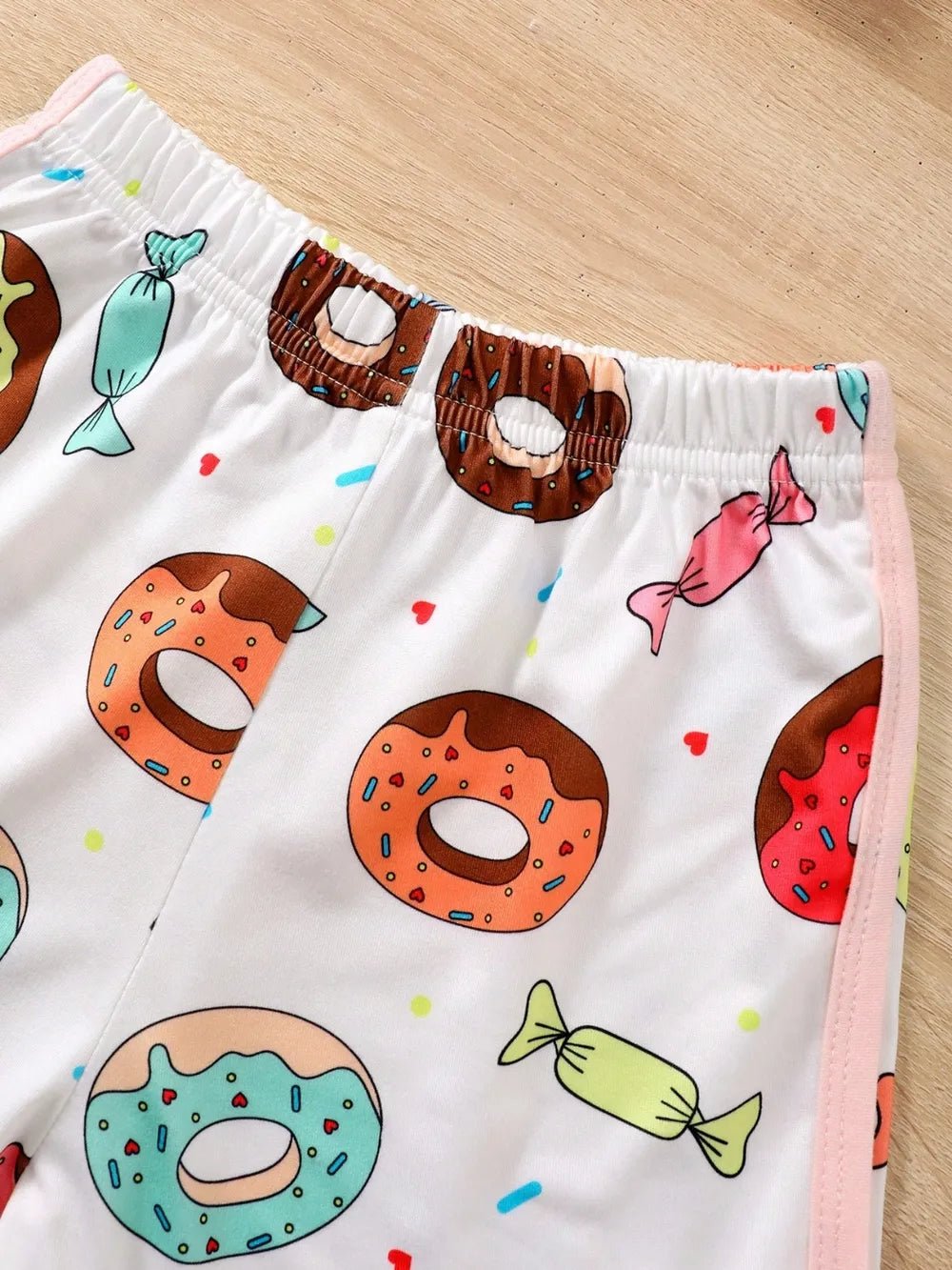 Children's Donut Round Neck Top and Pants Set - Pendo Store
