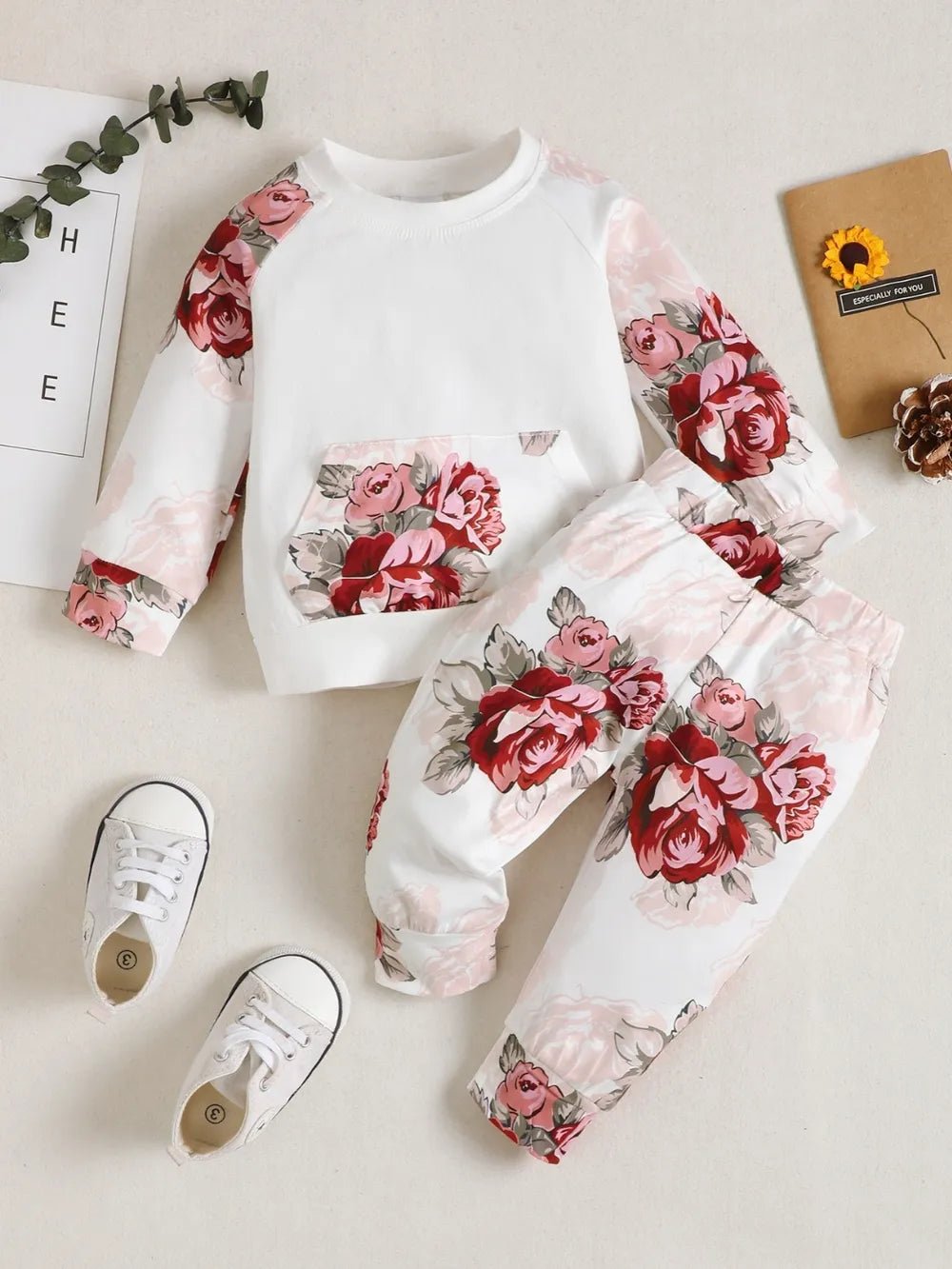 Children's Floral Top and Pants Set - Pendo Store