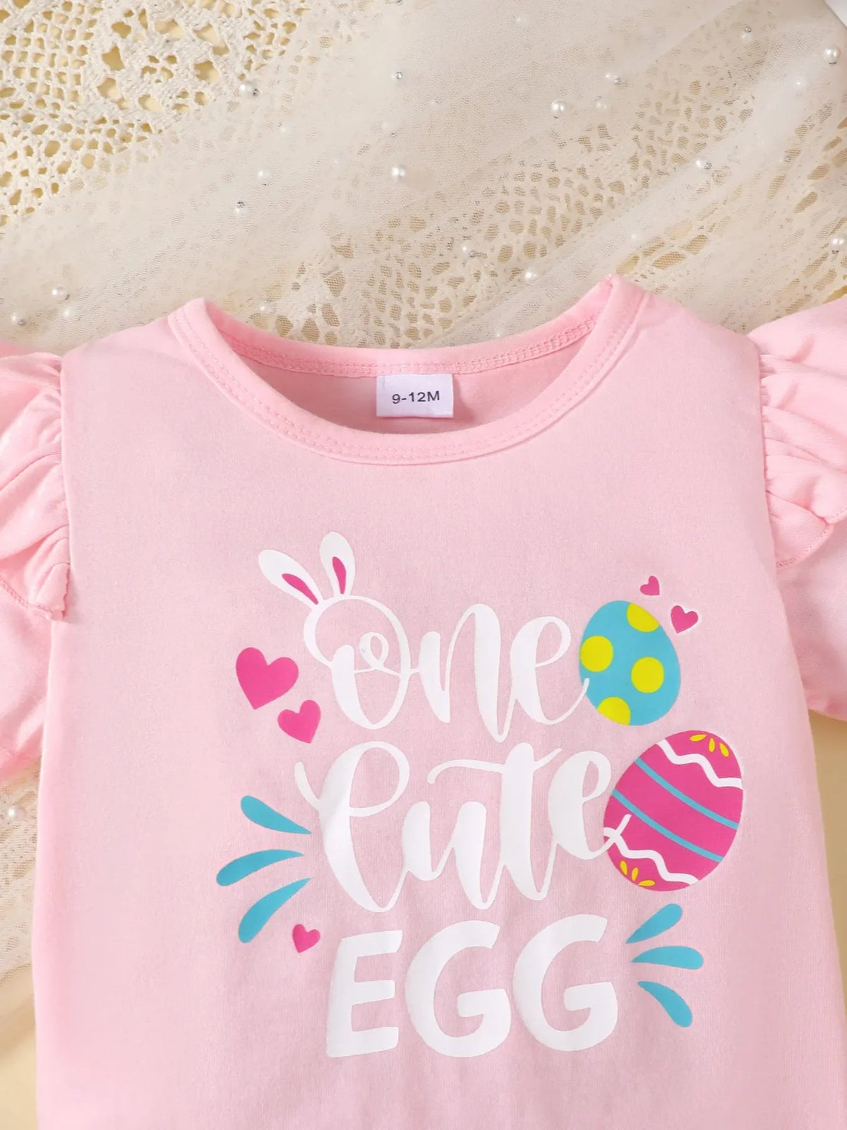 Children's Ruffled Graphic Bodysuit and Skirt Set - Pendo Store