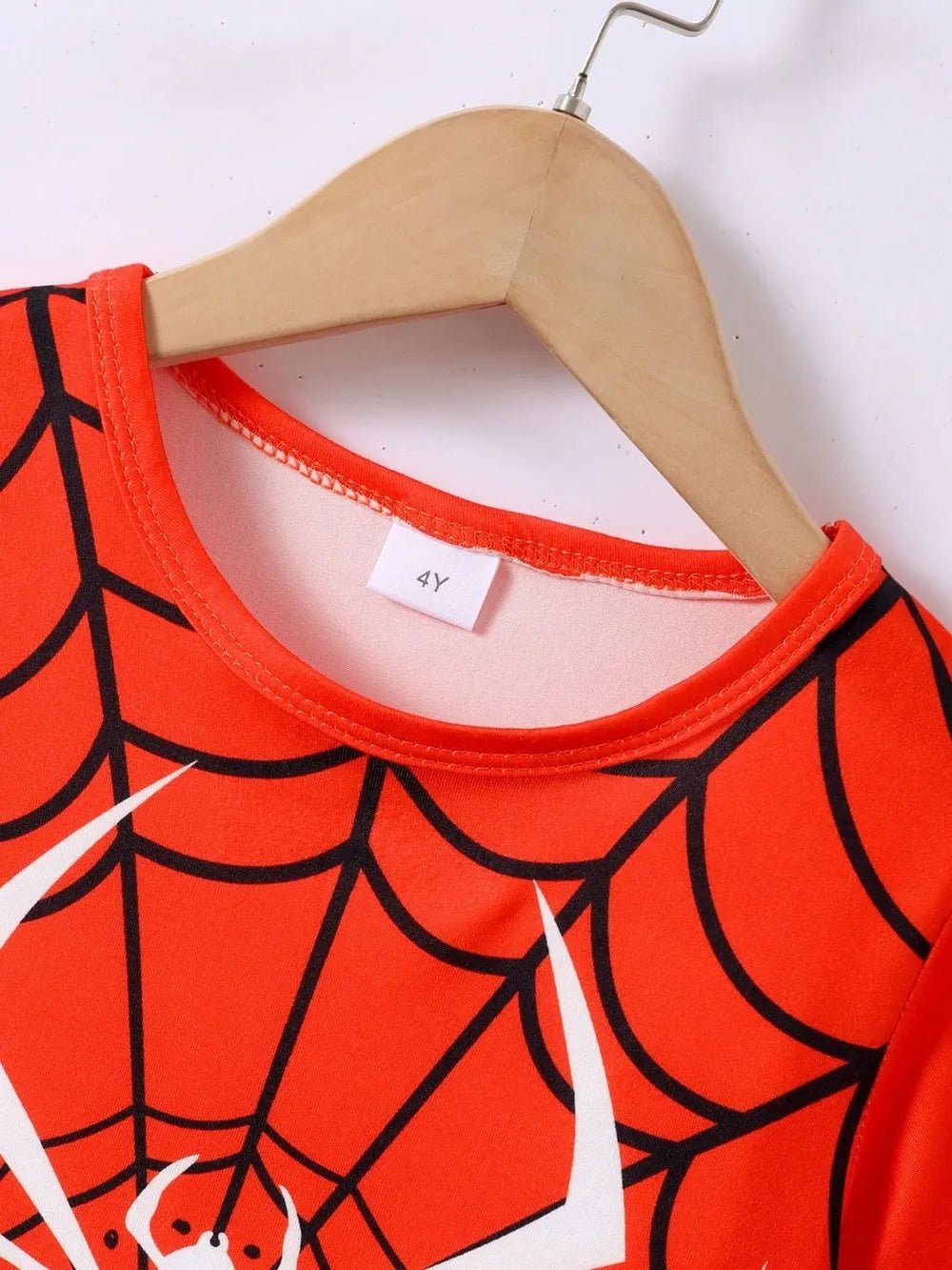 Children's Spider Round Neck Short Sleeve T-Shirt and Pants Set - Pendo Store