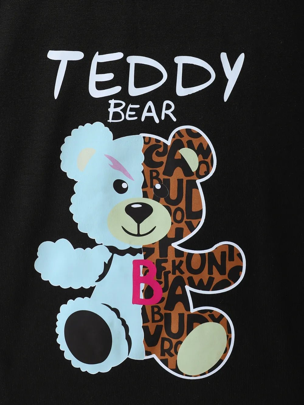 Children's Teddy Bear Round Neck Top and Pants Set - Pendo Store