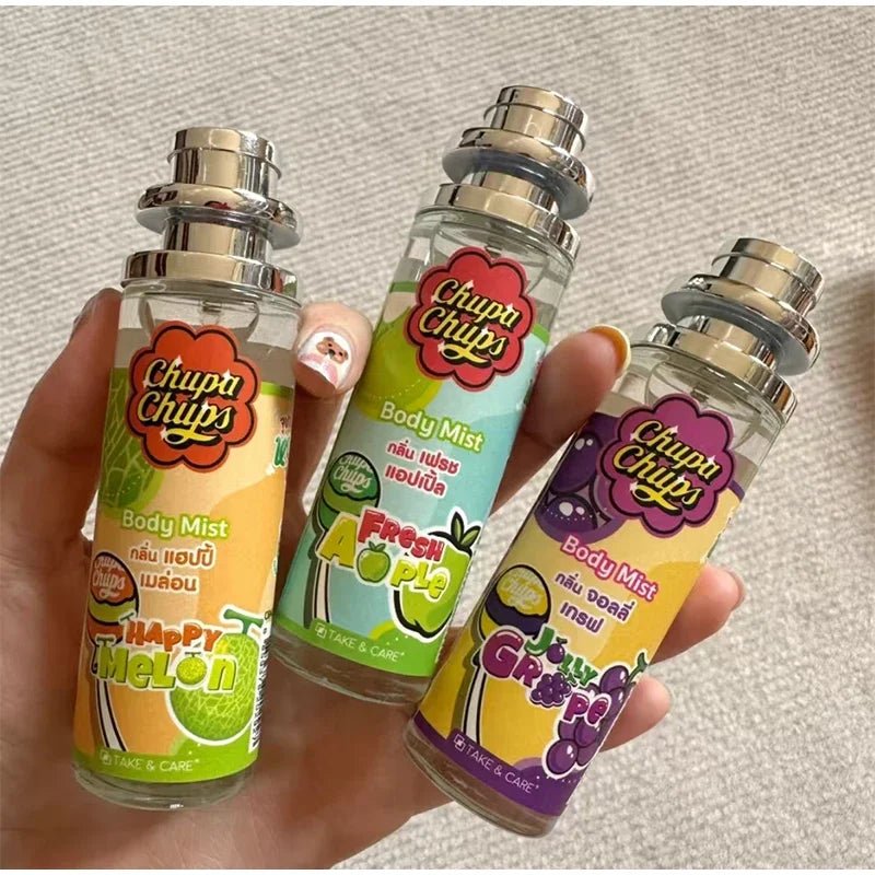 Chupa Chups Body Mist 100ml Refreshing Fruity Fragrance Long-lasting Sweet Scent Melon Apple Grape Berry Flavors Women Perfume - Pendo Store
