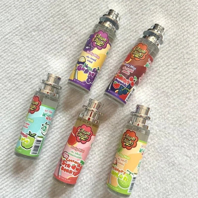 Chupa Chups Body Mist 100ml Refreshing Fruity Fragrance Long-lasting Sweet Scent Melon Apple Grape Berry Flavors Women Perfume - Pendo Store