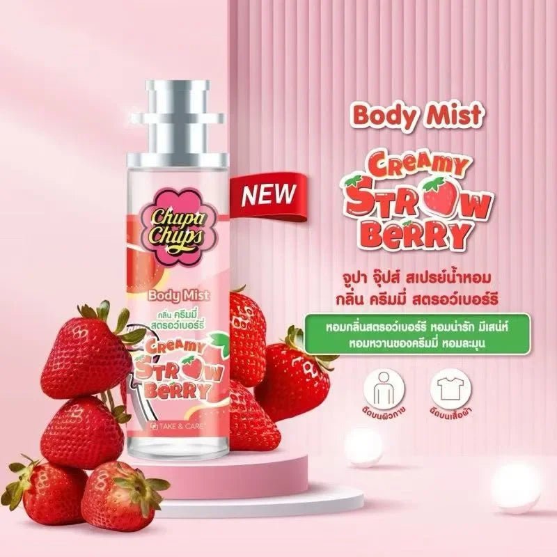 Chupa Chups Body Mist 100ml Refreshing Fruity Fragrance Long-lasting Sweet Scent Melon Apple Grape Berry Flavors Women Perfume - Pendo Store