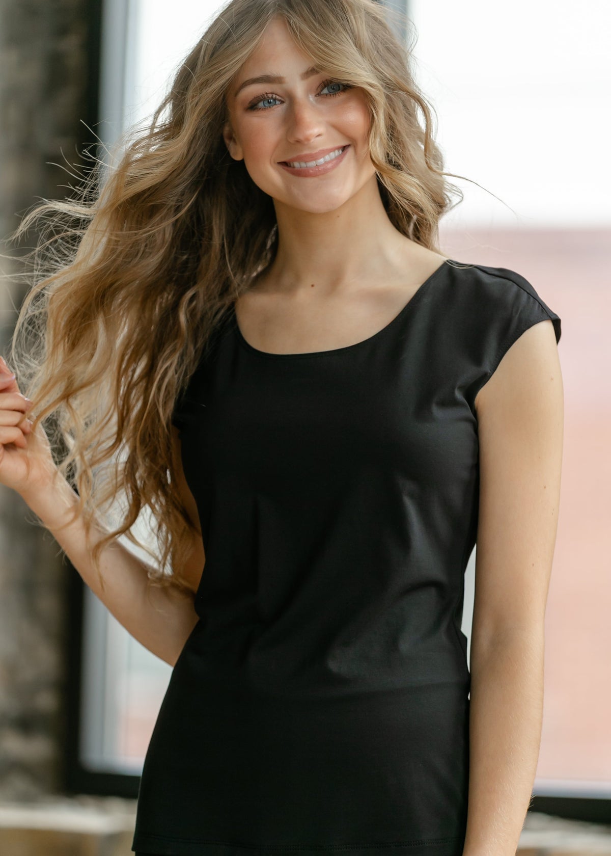 Classic Black Cap Sleeve Tank - Pendo Store
