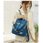 Cloth Backpack Female Embroidery Backpack Bag Nylon Anti-Theft Waterproof Women's Backpack Fashionable Anti-theft Women Backpacks Nice Print School Bag High Quality Large Capacity Backpack ( - Pendo Store