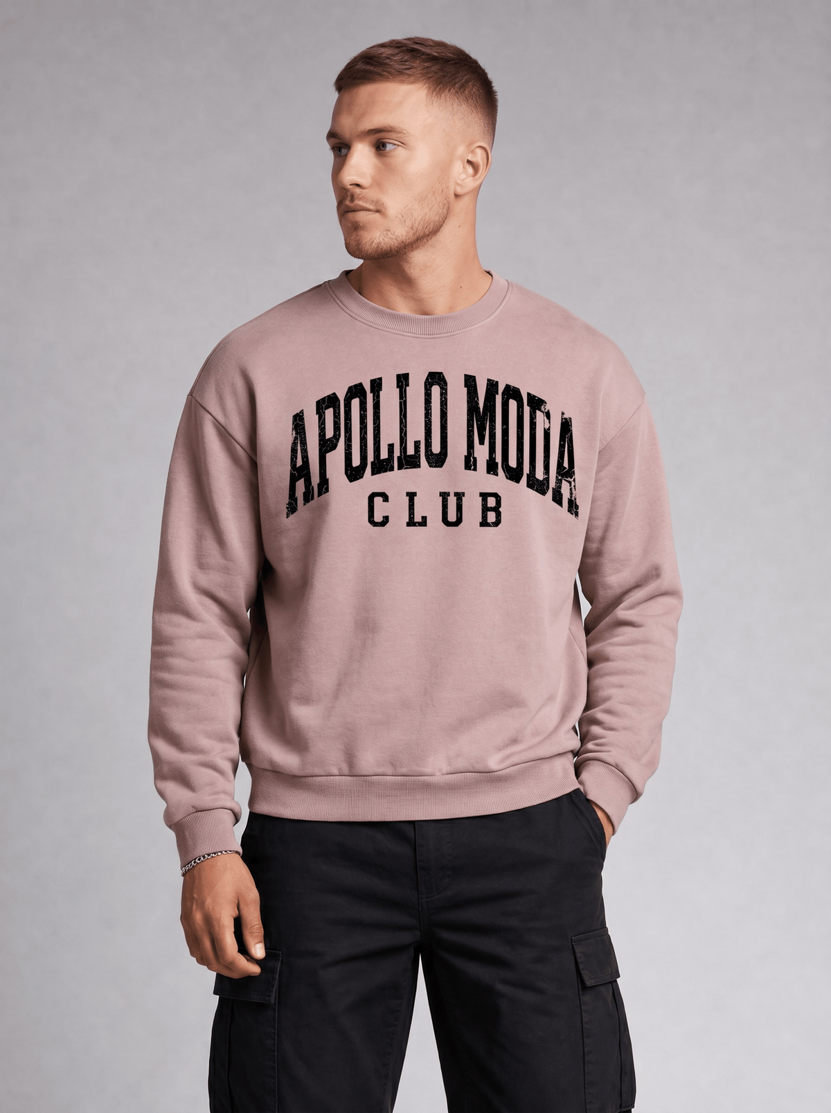 Club Collegiate Oversized Crewneck Sweatshirt - Pendo Store