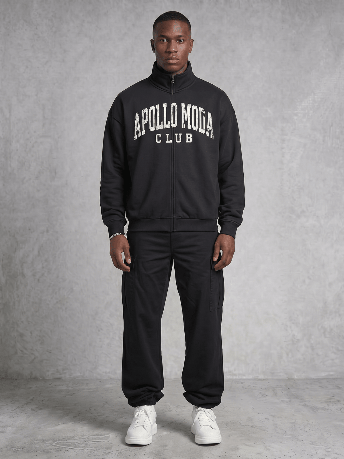 Club Collegiate Oversized Full-Zip Sweatshirt - Pendo Store
