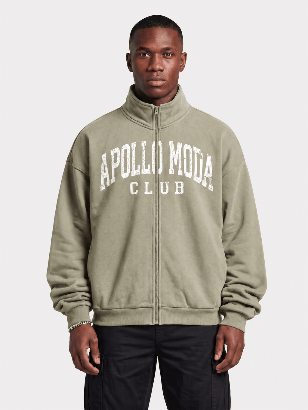 Club Collegiate Oversized Full-Zip Sweatshirt - Pendo Store