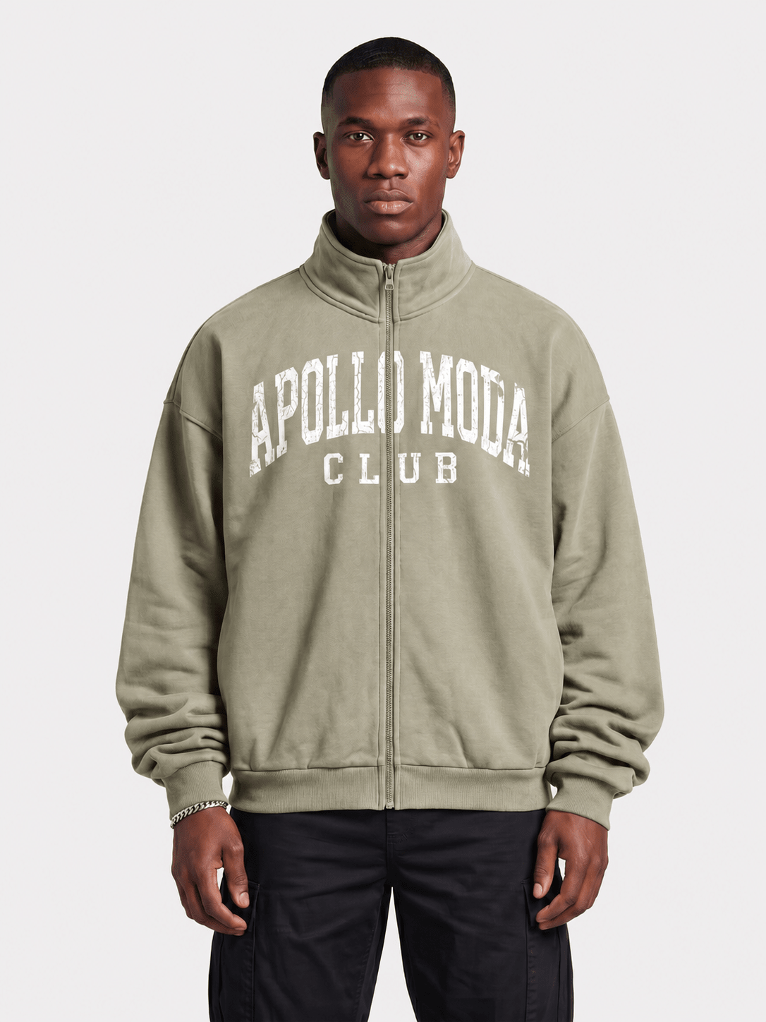 Club Collegiate Oversized Full-Zip Sweatshirt - Pendo Store