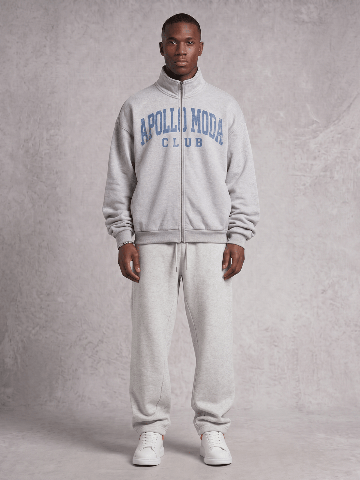 Club Collegiate Oversized Full-Zip Sweatshirt - Pendo Store