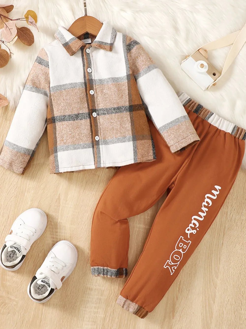 Color Block Button Up Top and Pants Set - Pendo Store
