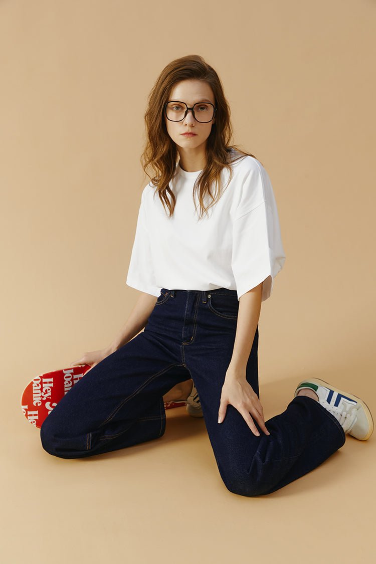Coney Island Whitefish High Rise Wide Jeans HJ007 - Pendo Store