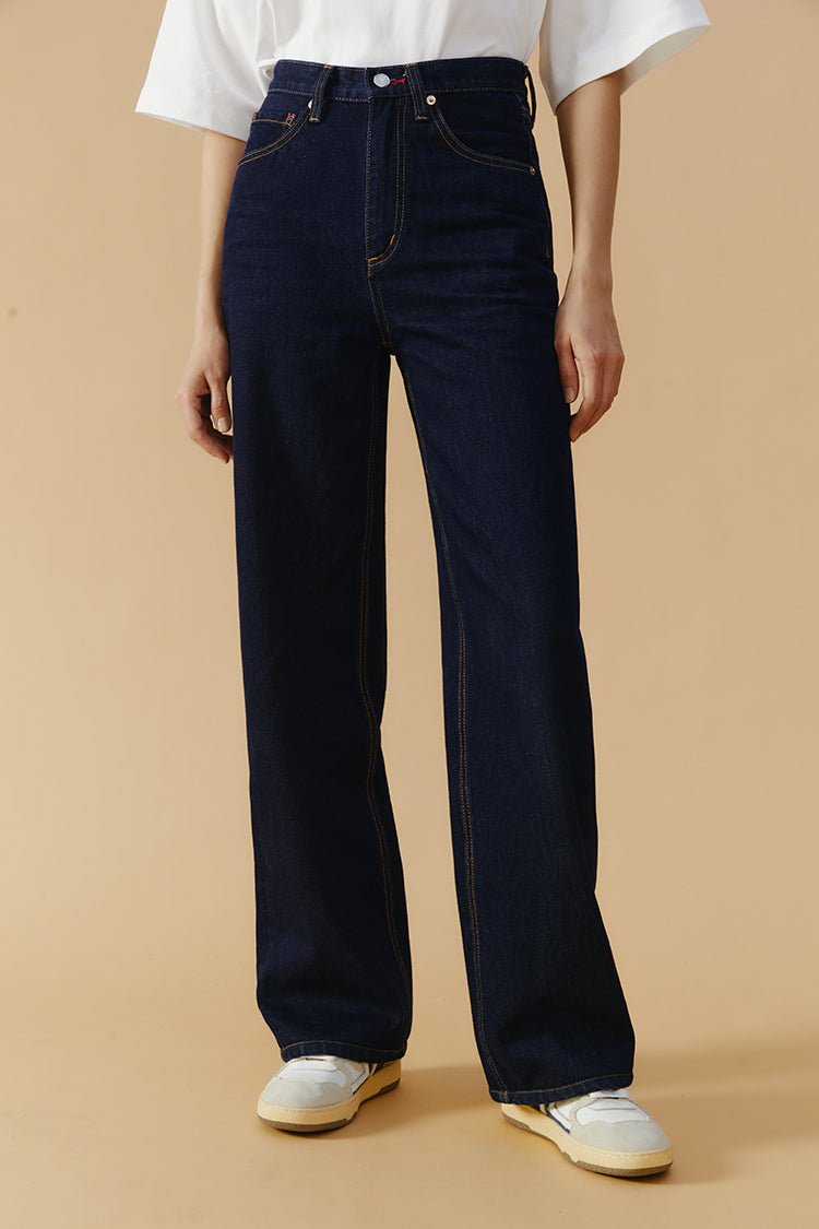 Coney Island Whitefish High Rise Wide Jeans HJ007 - Pendo Store