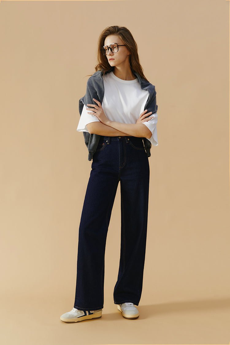 Coney Island Whitefish High Rise Wide Jeans HJ007 - Pendo Store