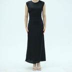 Corset-Back Lace-Up Sleeveless Maxi Dress(MS472)