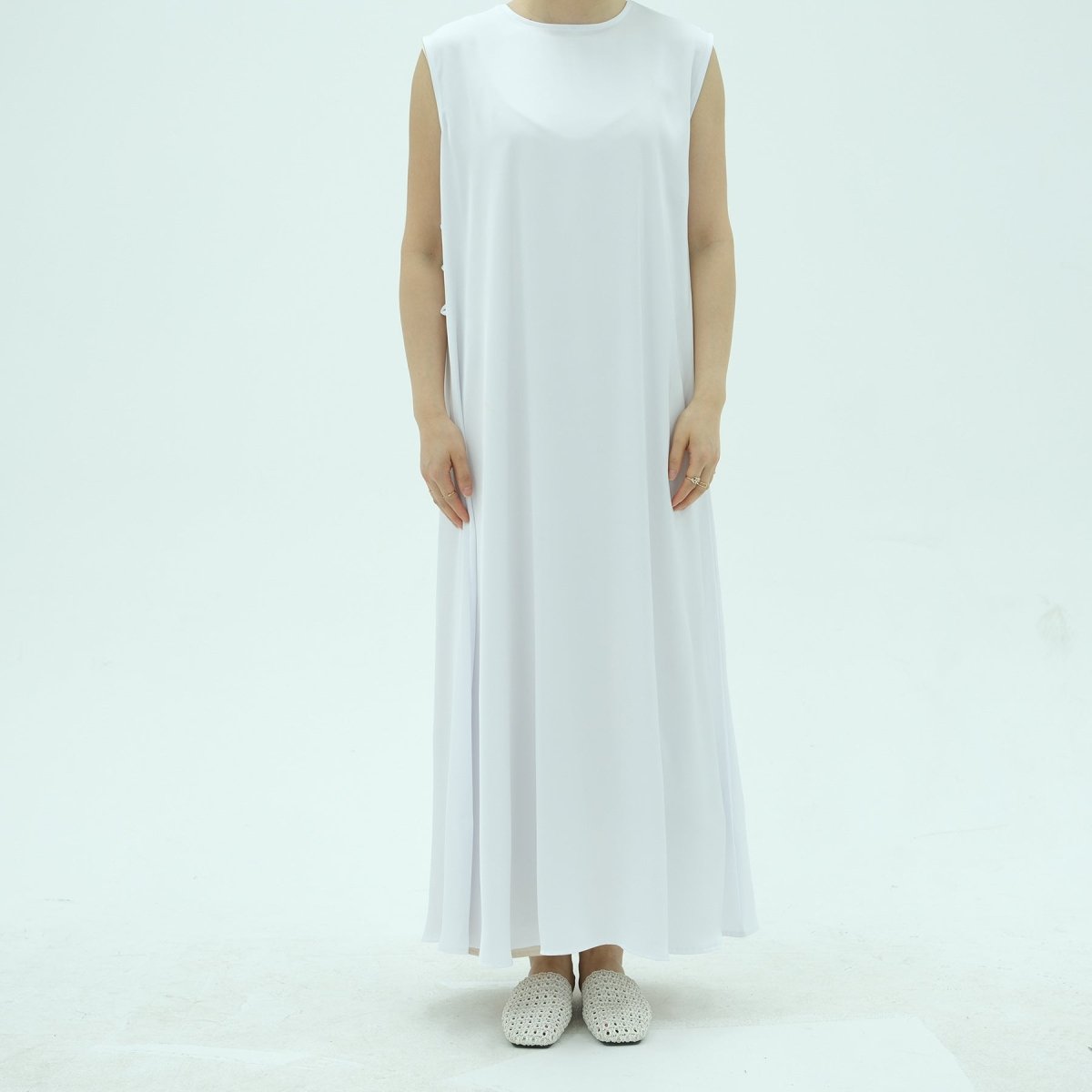 Corset-Back Lace-Up Sleeveless Maxi Dress(MS472) - Pendo Store