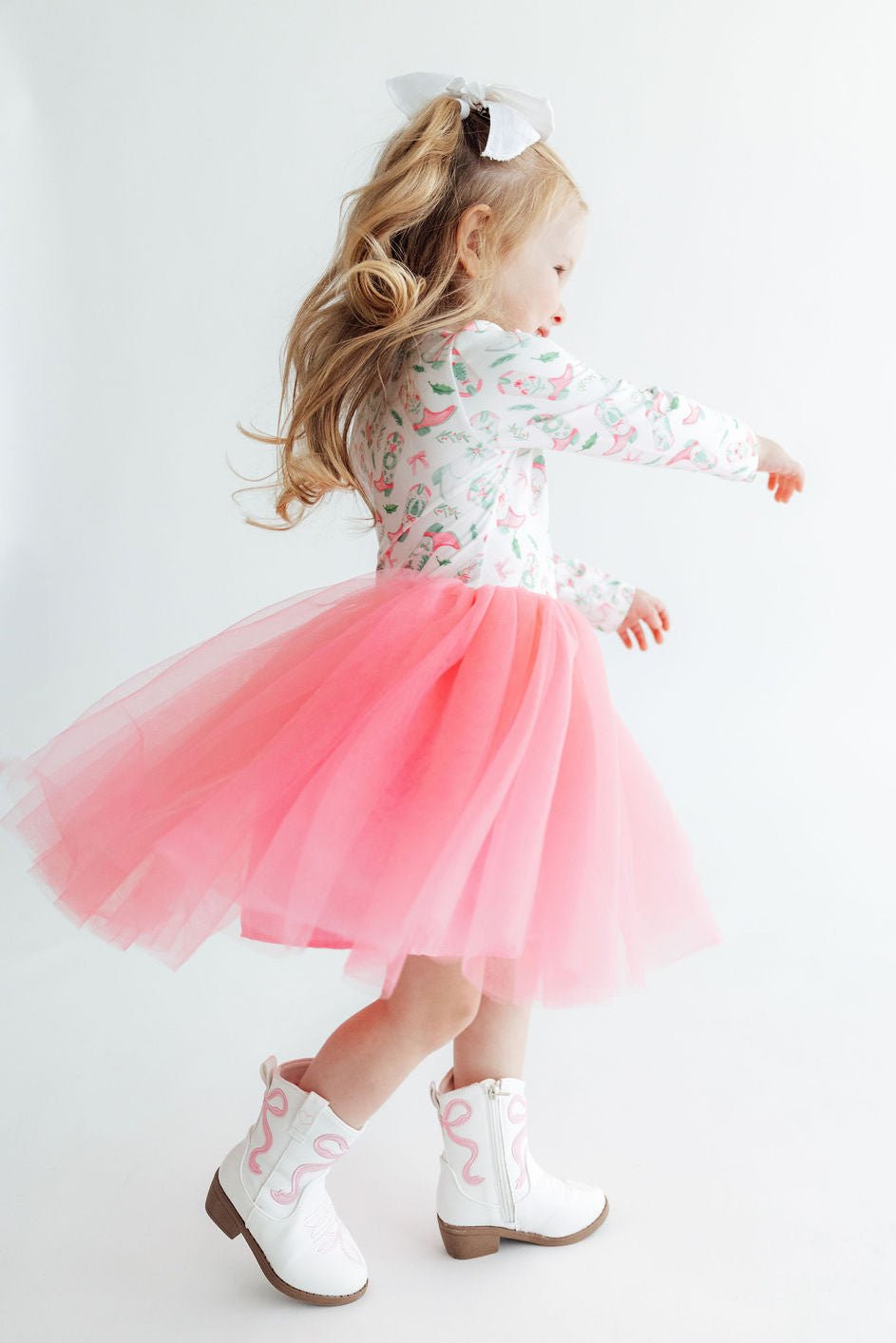 Country Christmas L/S Tutu Dress - Pendo Store