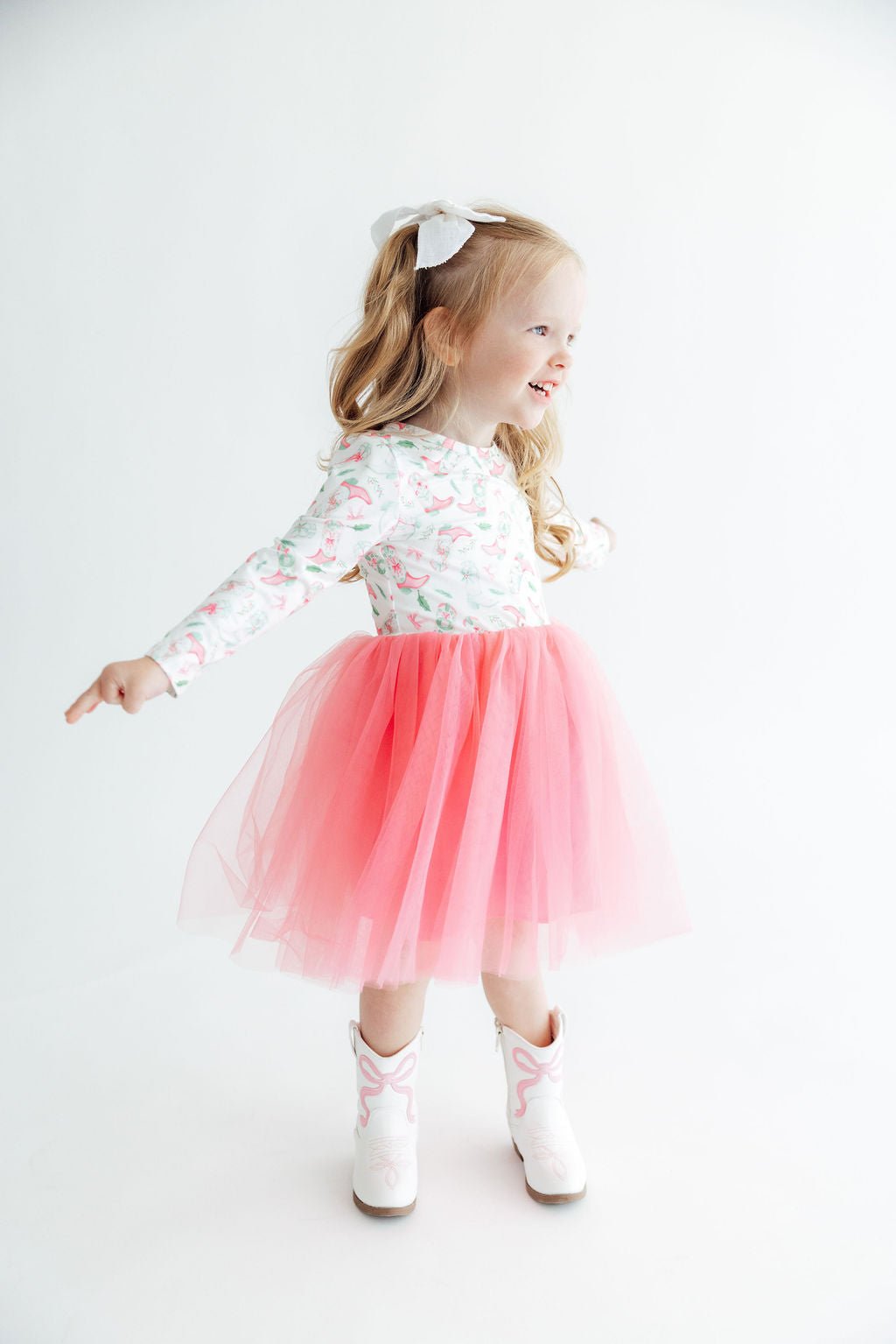 Country Christmas L/S Tutu Dress - Pendo Store