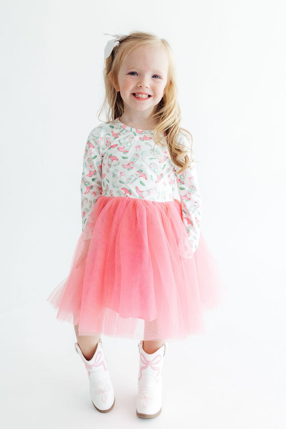Country Christmas L/S Tutu Dress - Pendo Store