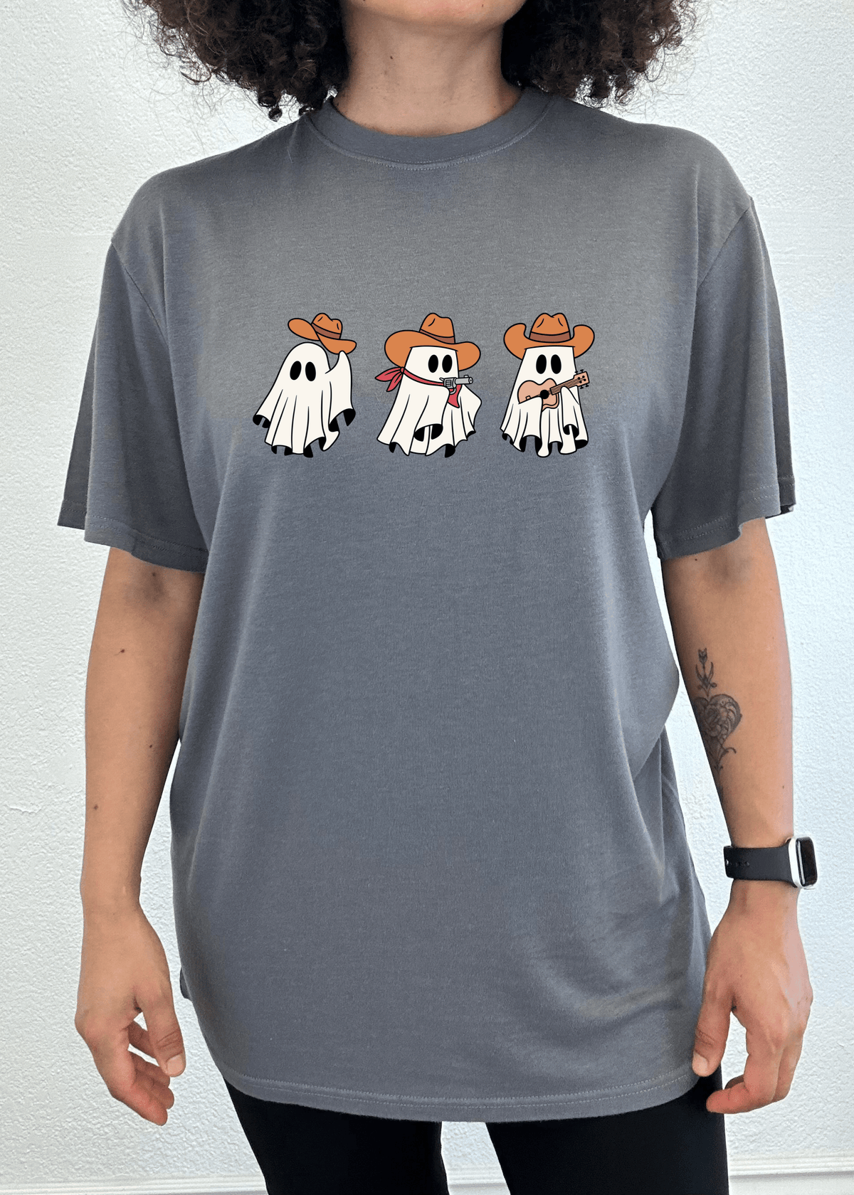 Cowboy Ghosts Unisex Bamboo Viscose/Organic Cotton Short Sleeve Graphic T-Shirt - Pendo Store