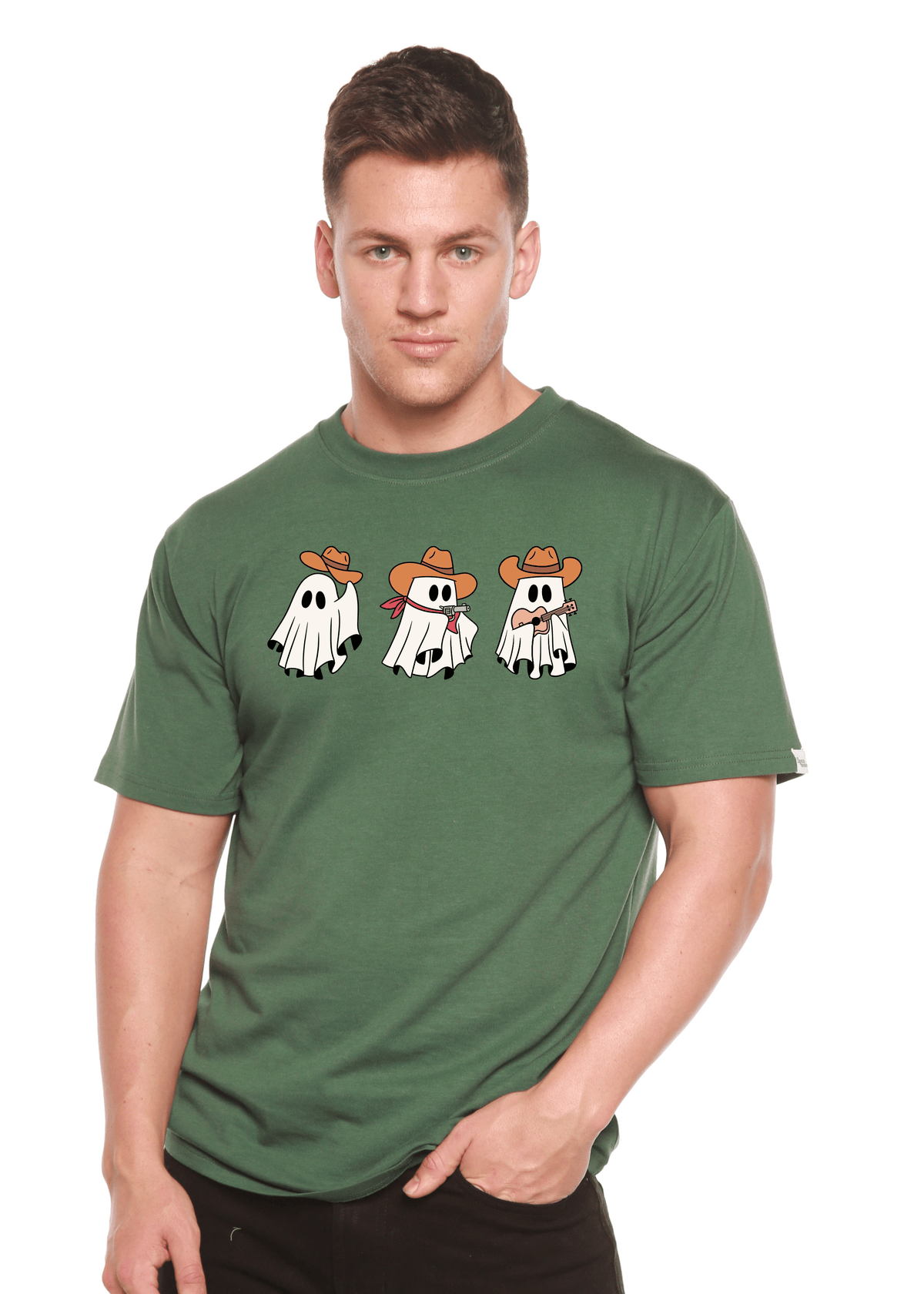 Cowboy Ghosts Unisex Bamboo Viscose/Organic Cotton Short Sleeve Graphic T-Shirt - Pendo Store