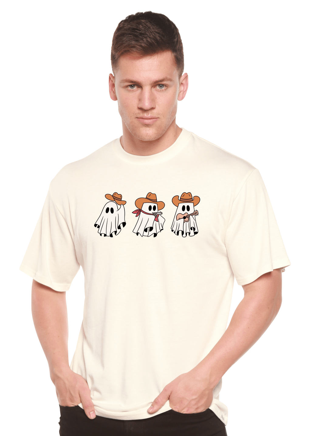 Cowboy Ghosts Unisex Bamboo Viscose/Organic Cotton Short Sleeve Graphic T-Shirt - Pendo Store